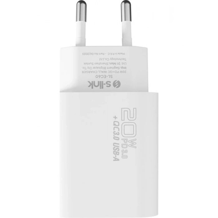 S-Link 20W Çift Portlu Usb-C + Usb-A Hızlı Şarj Cihazı + 1 Metre Type-C To iPhone Lightning Kablo (2 li Set: 2 Adaptör + 2 Kablo) | Super Hızlı Şarj iPhone 15/16/17, Android, Ipad, Tablet Uyumlu