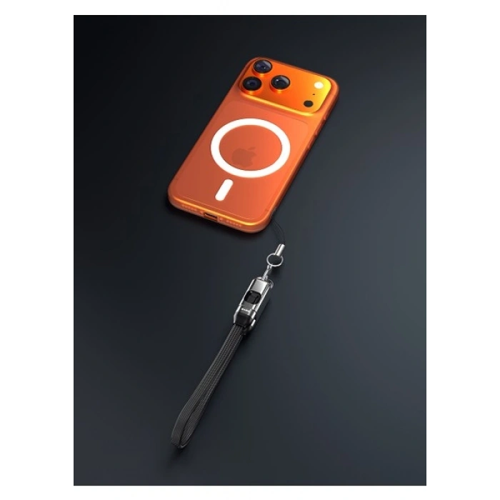 S-Link Armor Cc-020 60W 20 Cm Type-C To Type-C Örgülü Metal Başlıklı Siyah Şarj Kablosu