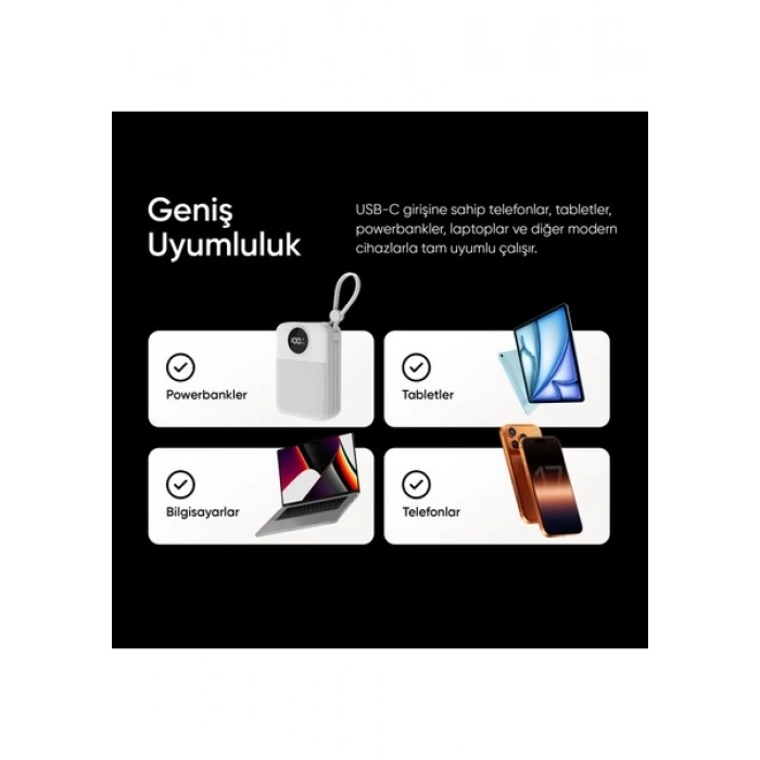 S-Link Armor Led Uc-066 66W 1 Metre Usb To Type-C Pd Örgülü Led Başlıklı Siyah Hızlı Şarj Kablosu