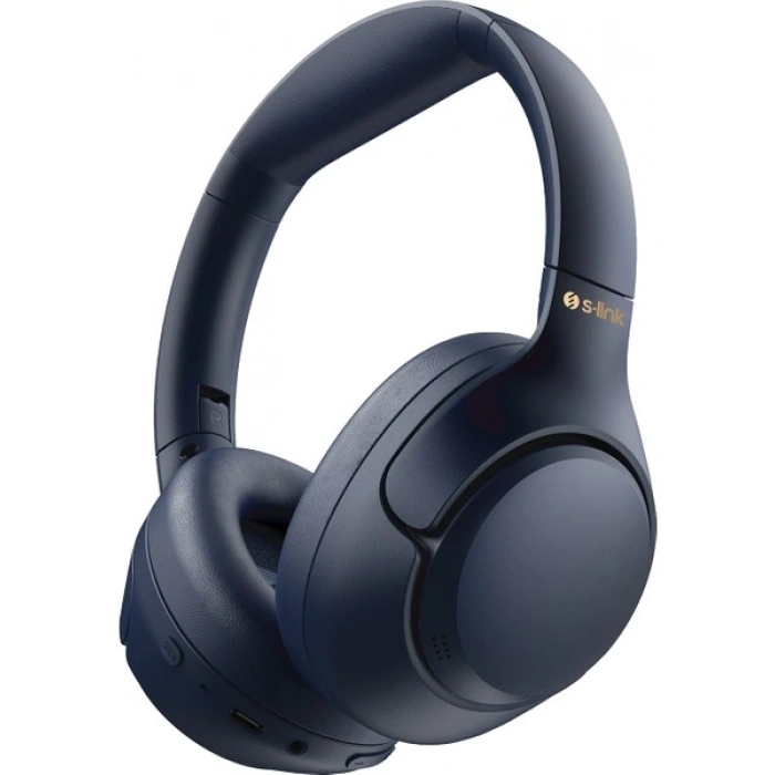S-Link Doob Hybrid Anc Hi-Res Bluetooth Kablosuz Kulaklık - 60 Saat Kullanım Süresi - Lacivert