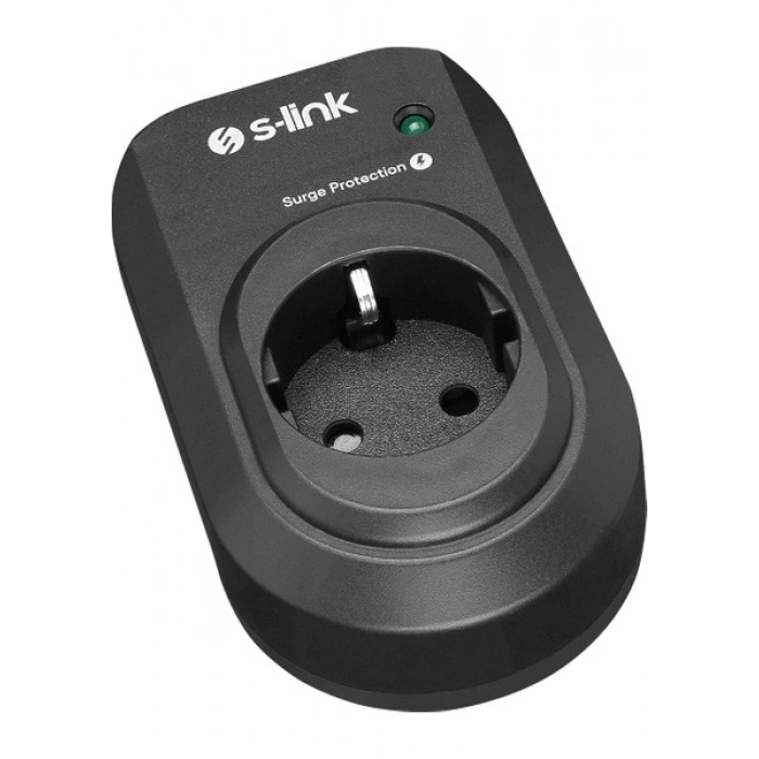 S-Link Sl-06 16A 3500W 450 Joule Akım Korumalı Tekli Priz