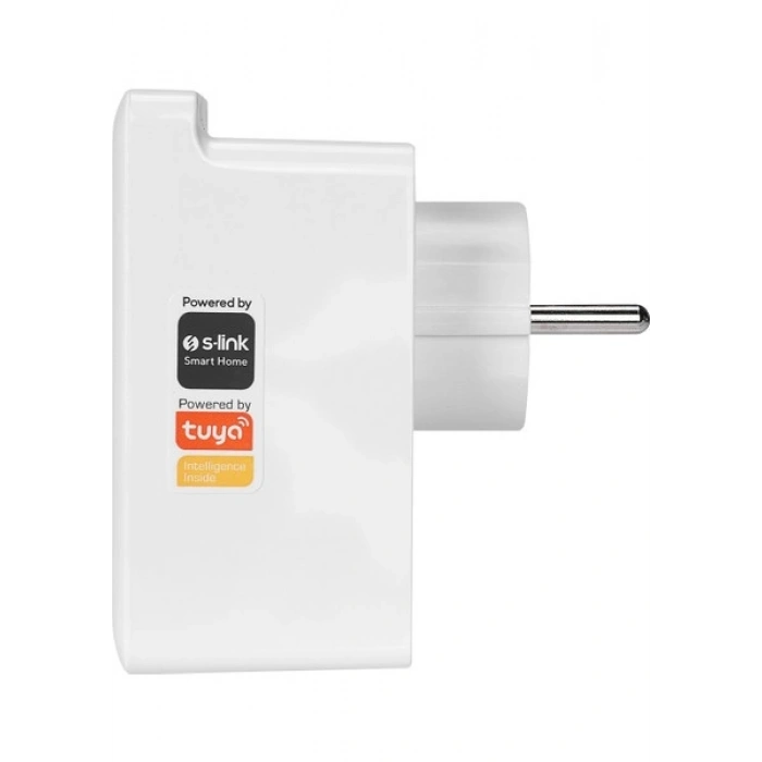 S-link SL-13 MASTERPOWER 16A Akım Korumalı Akıllı Priz 2.4 Ghz Type-C USB Çıkışlı WIFIBT TUYA Destekli