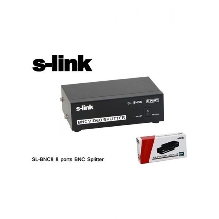 S-Link Sl-Bnc8 8 Ports Bnc Splitter