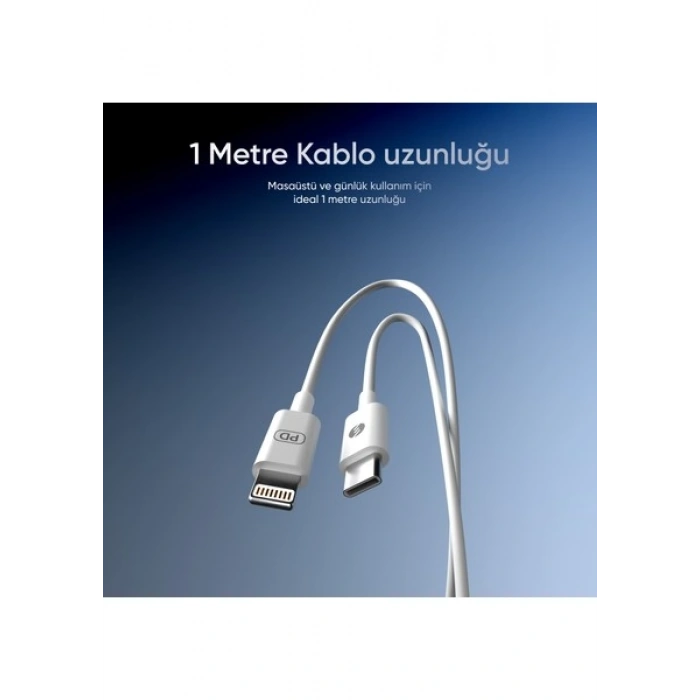 S-link SL-C120 35W Quick SUPER Charge 1m PD Type C to Lightning Hızlı Data ve Şarj Kablosu
