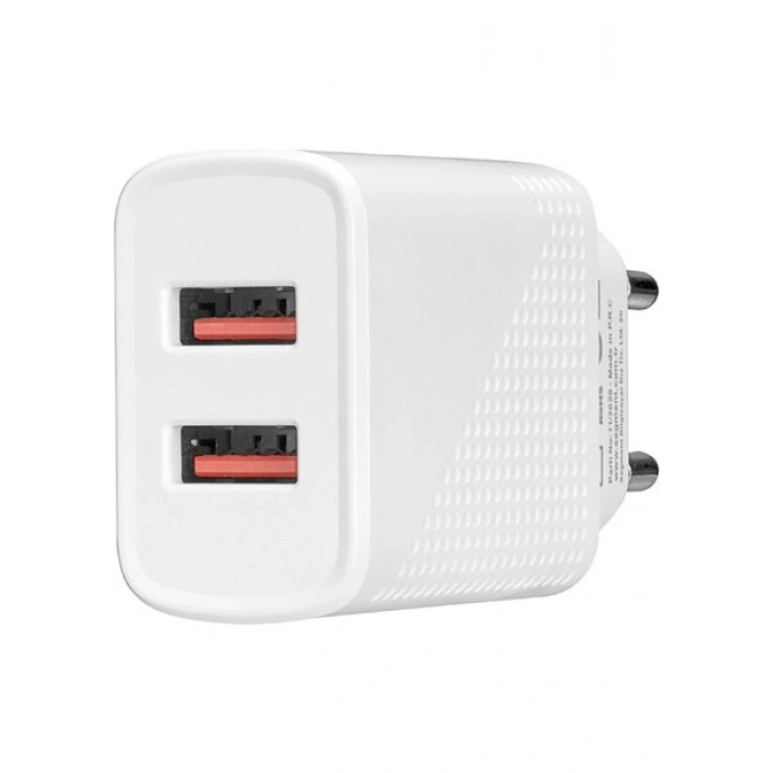 S-Link SL-EC50T 5V 2.4A Type-C Kablolu 2 USB Hızlı Şarj Adaptör