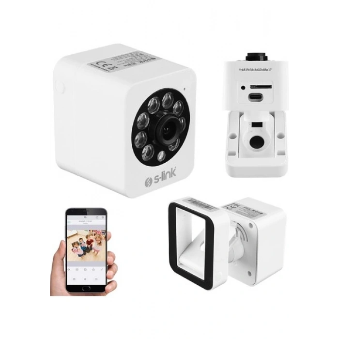 S-Link SL-IND06 Ip Smart Akıllı Güvenlik Kamerası 3mp 2.8mm