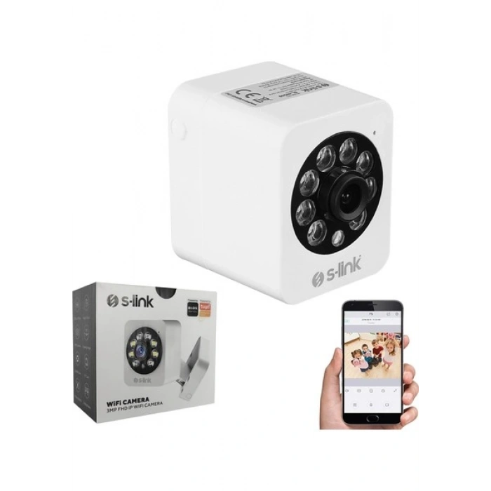 S-Link SL-IND06 Ip Smart Akıllı Güvenlik Kamerası 3mp 2.8mm