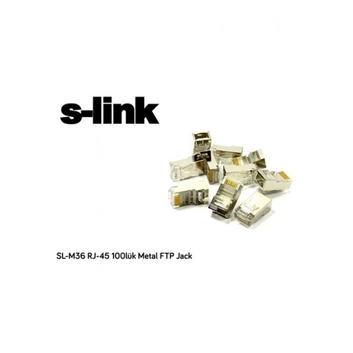 S-Link Sl-M36 Rj-45 100Lük Metal Ftp Jack