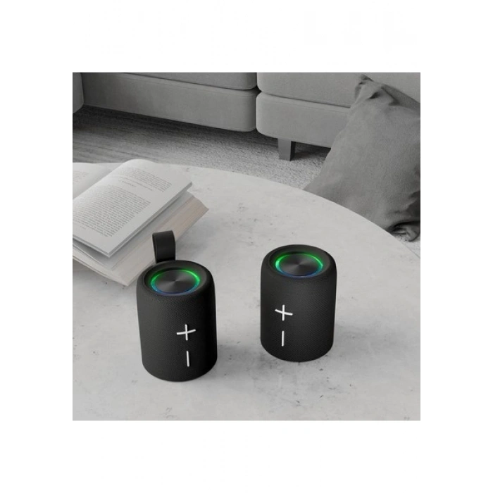 S-Link SL-S82 Quantone Siyah 40W 4000MAH + 4000MAH Tf-Aux-Tws-Ipx6 Mıknatıslı Bluetooth Hoparlör