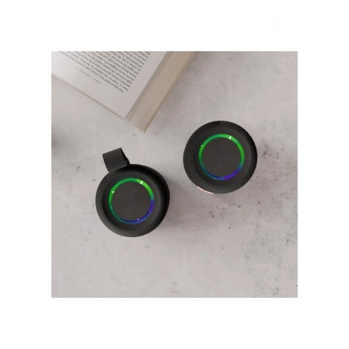 S-Link SL-S82 Quantone Siyah 40W 4000MAH + 4000MAH Tf-Aux-Tws-Ipx6 Mıknatıslı Bluetooth Hoparlör