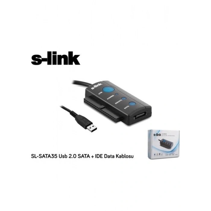 S-link SL-SATA35 Usb 2.0 to Sata + ıde Data Çevirici
