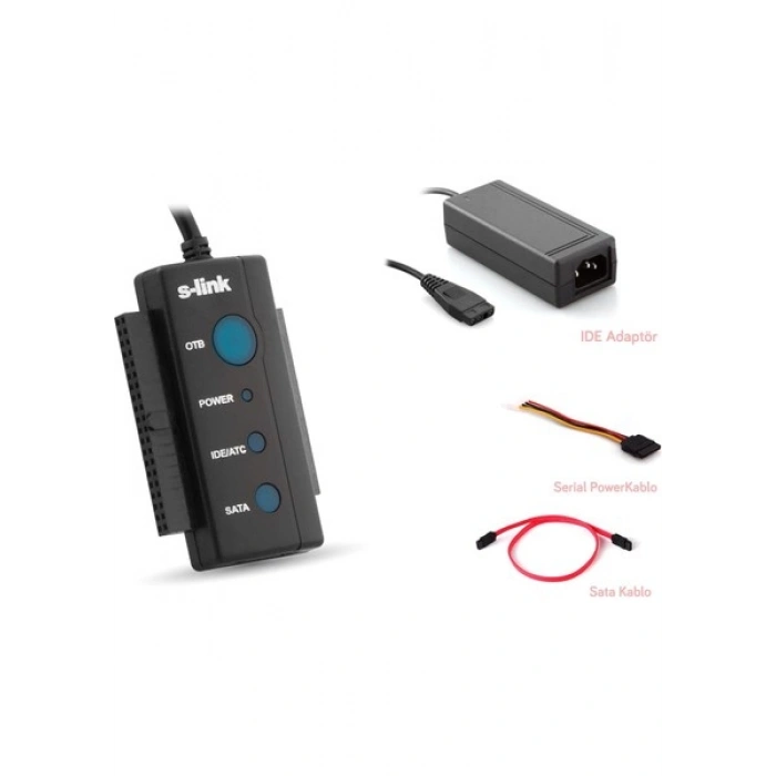 S-link SL-SATA35 Usb 2.0 to Sata + ıde Data Çevirici