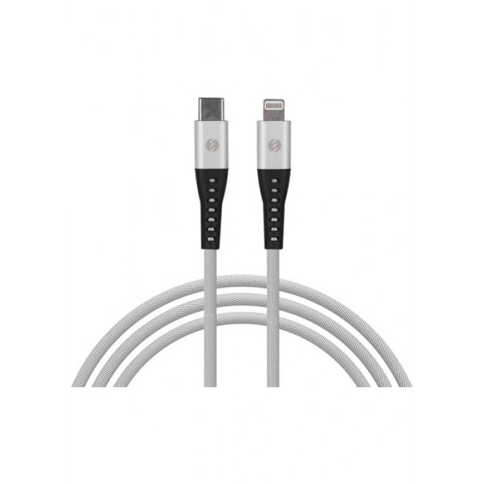 S-Link SL-STM55PD 3A Fast Şarj Typec To Lightning Silver Data + Sarj Kablosu