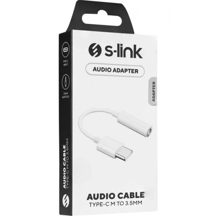 S-Link Sl-Ta50 Type-C To 3.5 mm Audio 20 cm Çevirici Type-C Aux Çevirici