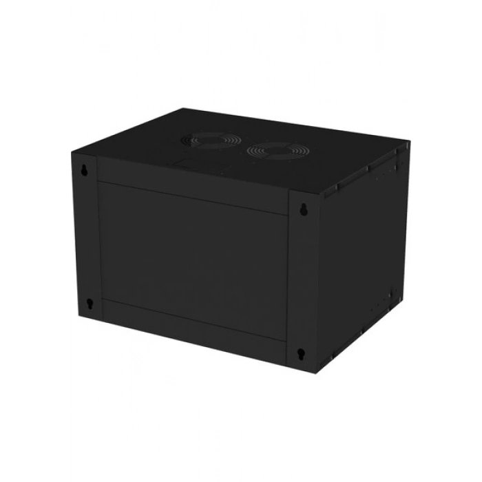 S-Link Sl-U9 Yeni Nesil 9u Soho Rack Kabin W 530MM D 400MM Siyah