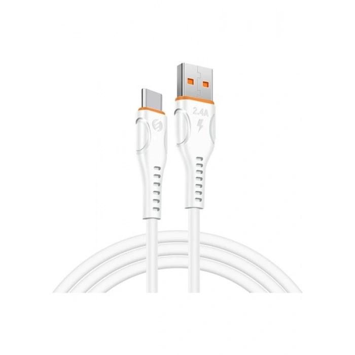 S-Link SL-X203 1 Metre 12W 2.4A Type-C Güvenli Hızlı Data + Sarj Kablosu