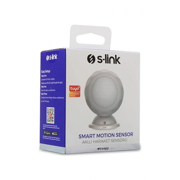 S-Link Swapp SL-EG02 Akıllı Ev Güvenliği Kablosuz Hareket Sensörü Wifi Tuya Destekli