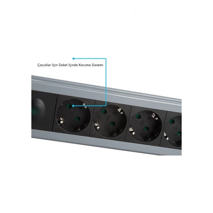 S-link Swapp SPGKS05 1.5m 5 Li Akım Korumalı Priz Çoklayıcı