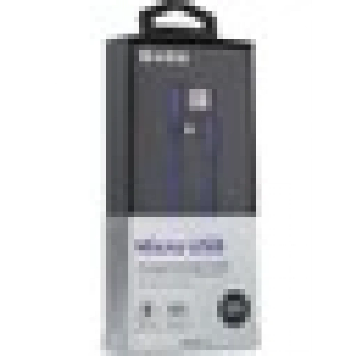 S-link Swapp SW-C555 1M 3A Micro Lacivert Kılıflı Metal -L- Kablo
