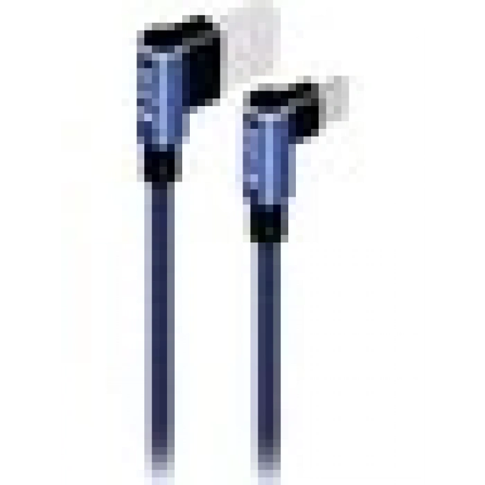 S-link Swapp SW-C757 3A - 15 cm Type-C Lacivert Kılıflı Metal -L- Kablo