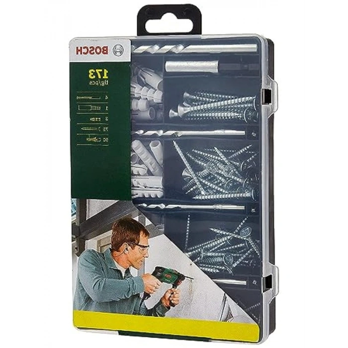 Sabitleme İçin Komple Set, 173 Parça ve 4 Uç