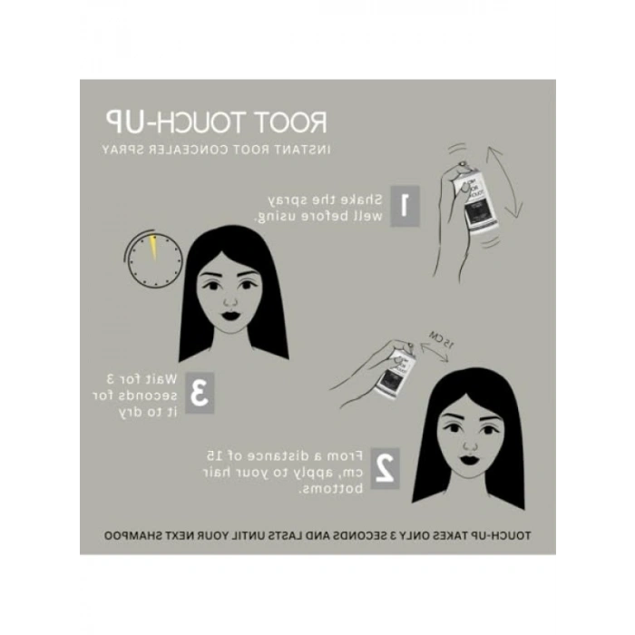 Saç Dipleri İçin Kapatıcı Sprey - Siyah