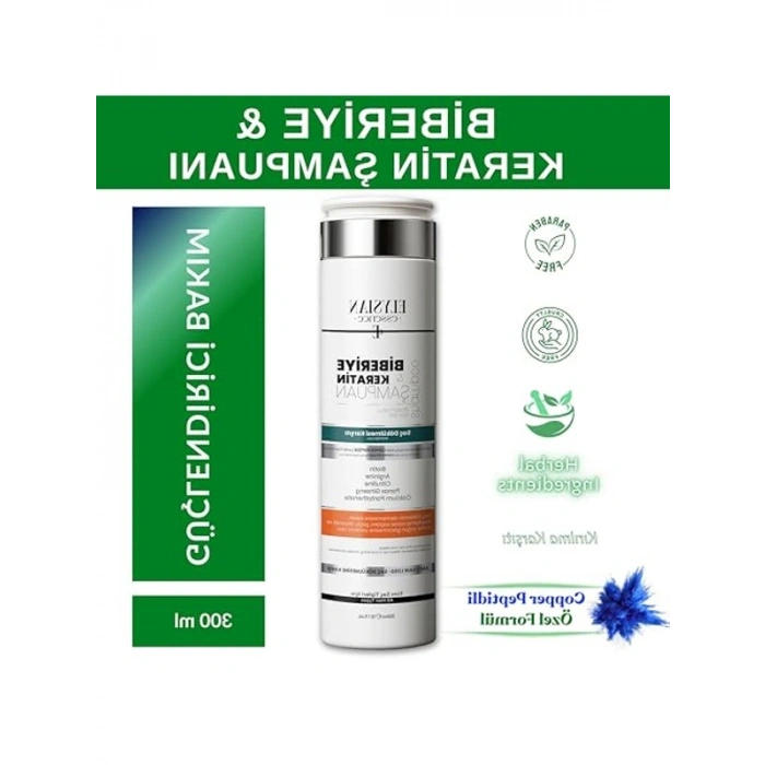 Saç Dökülmesi Önleyici Şampuan, 300 ml Keratin ve Biberiye