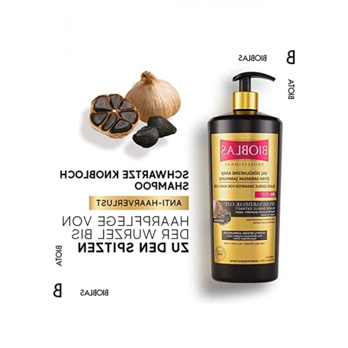 Saç Dökülmesine Karşı Siyah Sarımsak Özlü Şampuan, 1000 ml 2li Paket