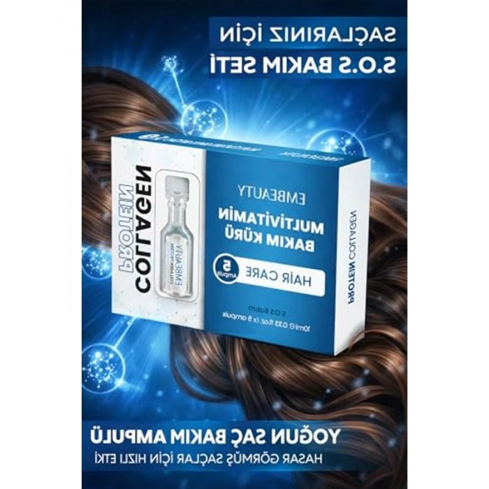 Saç Dökülmesine Karşı Şok Bakım ve Vitamin Ampulü, 5li