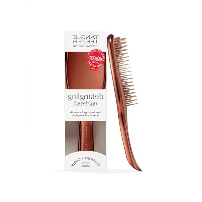 Saç Fırçası, Chrome Choc Bronze Renk ile Tangle Teezer Tasarımı