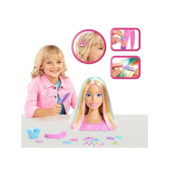 Saç Tasarımı Büstü - 20den Fazla Aksesuara Sahip