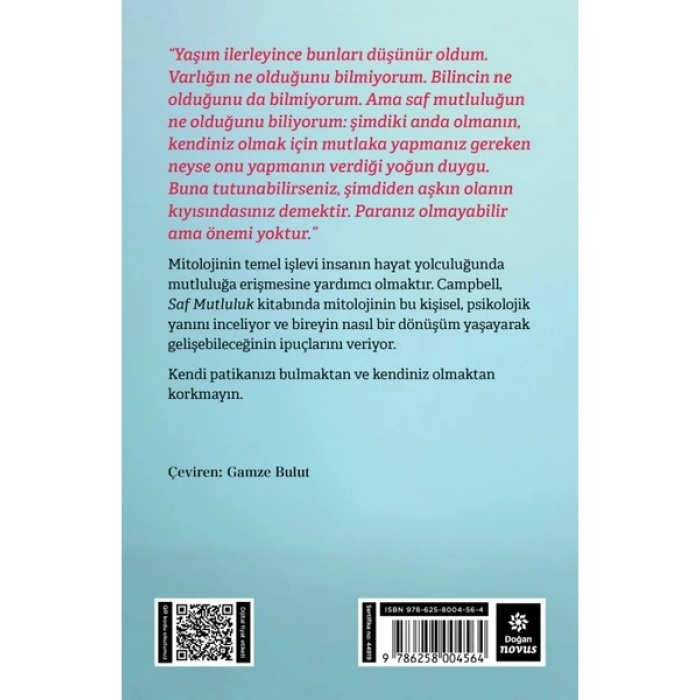 Saf Mutluluk - Joseph Campbell