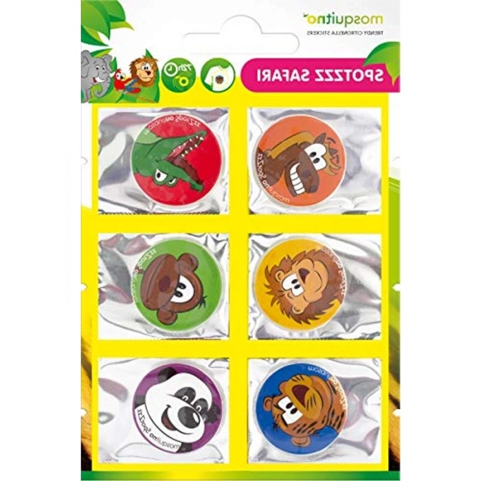 Safari Animals Citronella Stickers 6lı