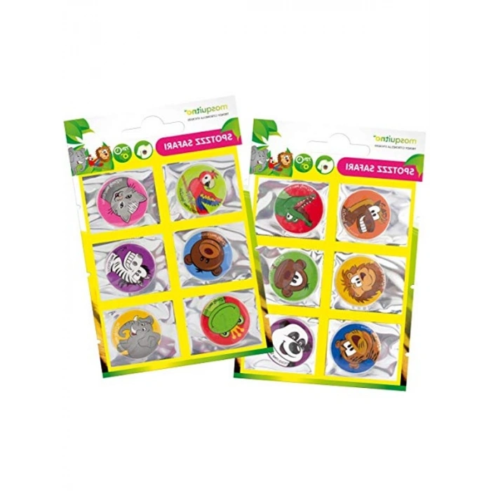 Safari Animals Citronella Stickers 6lı