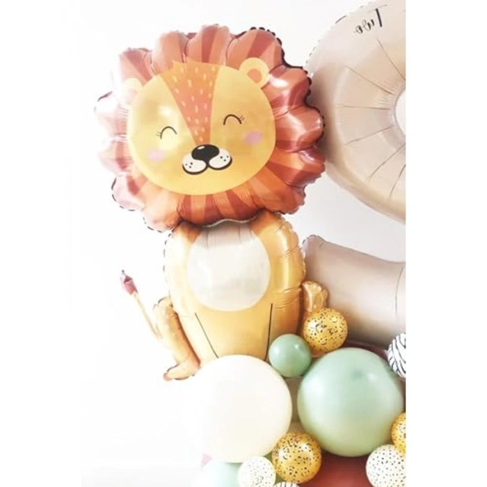 Safari Temalı Doğum Günü Balonları, 100 cm Boyutunda