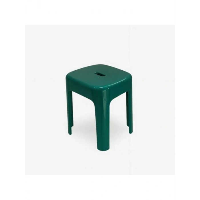 Sağlam Plastik Tabure - 36x36x46 cm, Yeşil