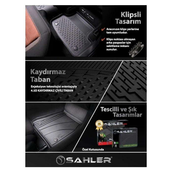 Sahler Ford Kuga 2013-2019 4,5D Havuzlu Paspas