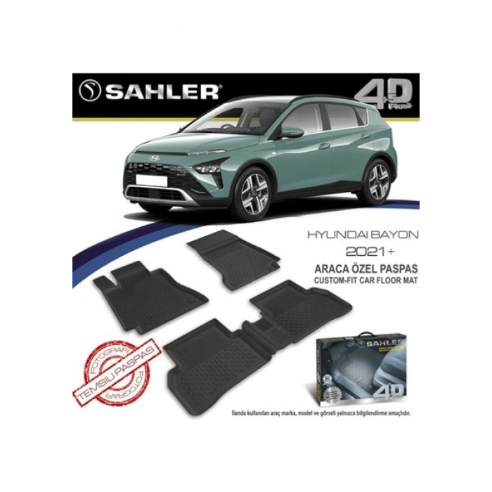 Sahler Hyundai Bayon 2021+ 4,5D Havuzlu Paspas