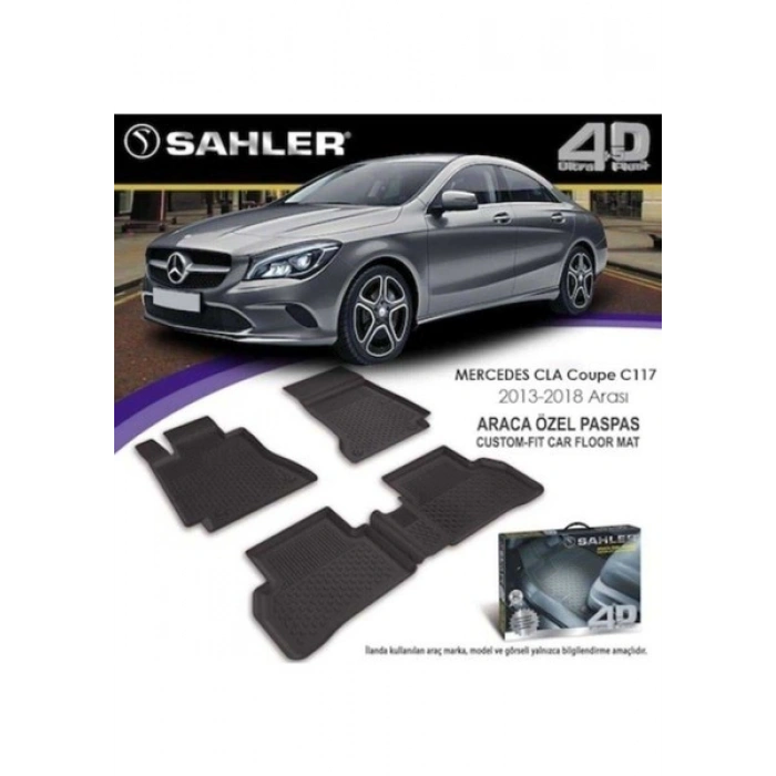 Sahler Mercedes CLA Coupe 2013-2018 Uyumlu 4.5D Premium Havuzlu Paspas- C117