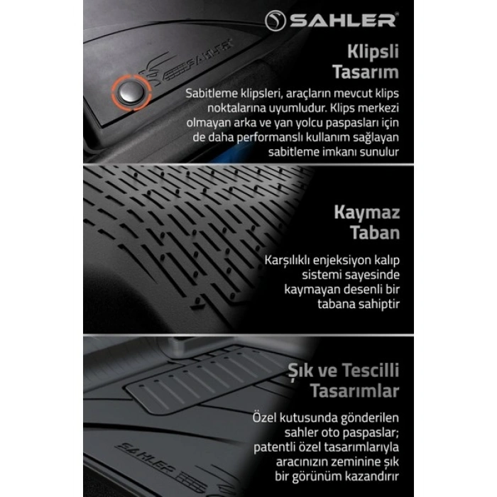 Sahler Skoda Kodiaq 2024 + 4.5D Havuzlu Paspas Siyah