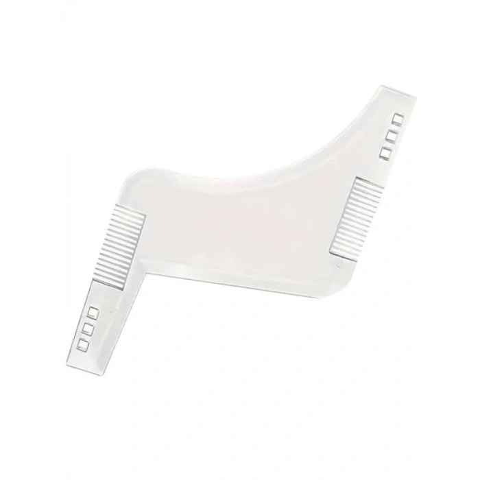 Sakal ve Bıyık Bakım Şekillendirme Şablonu ve Tarağı