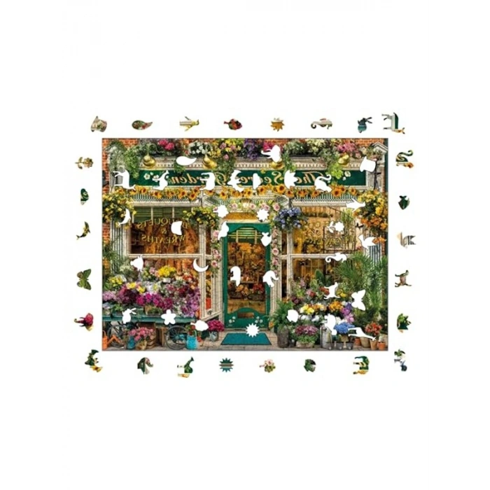 Saklı Bahçe Temalı Ahşap Puzzle, 450 Parça ve Yapıştırıcı