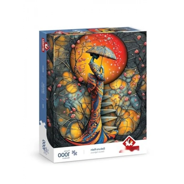 Sakura Yağmuru Temalı 1000 Parça Puzzle