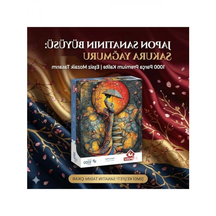 Sakura Yağmuru Temalı 1000 Parça Puzzle