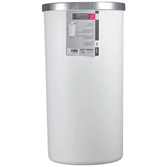 Sallanabilir Kapaklı Çöp Kovası - 35 lt, Beyaz