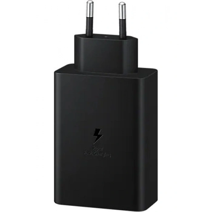 Samsung EP-T6530N Type C & Type A Hızlı Şarj Adaptörü Üçlü (65W - 25W - 15W) - Siyah