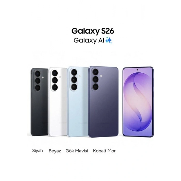 Samsung Galaxy S26 256 GB 12 GB RAM (Samsung Türkiye Garantili) Siyah