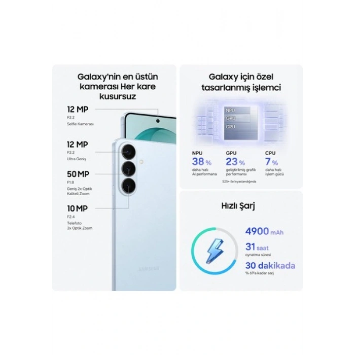 Samsung Galaxy S26+ 256 GB 12 GB RAM (Samsung Türkiye Garantili) Siyah