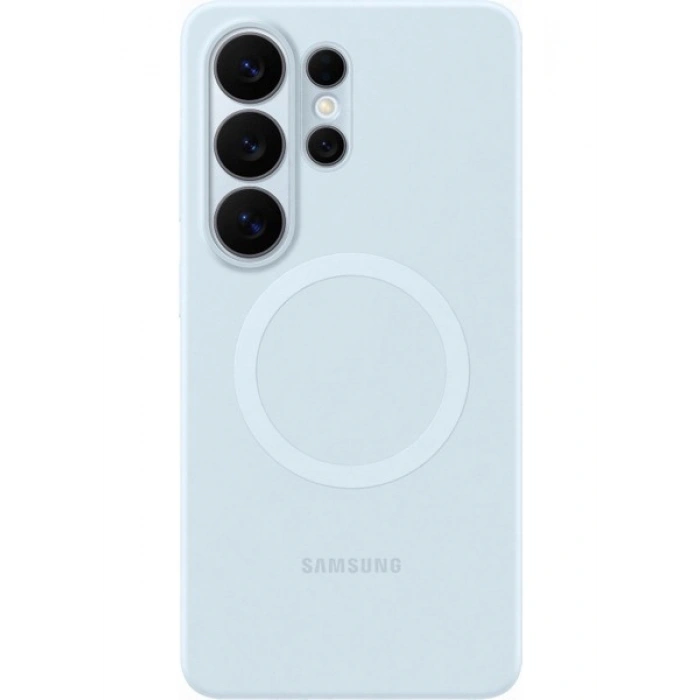 Samsung Galaxy S26 Ultra Silikon Magnet Kılıf - Açık Mavi
