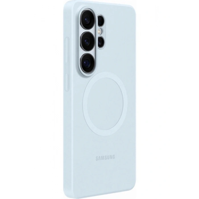 Samsung Galaxy S26 Ultra Silikon Magnet Kılıf - Açık Mavi